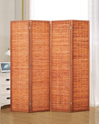JOSTYLE Bamboo Room Divider, 4-Panel Folding Privacy Screen by Jostyle