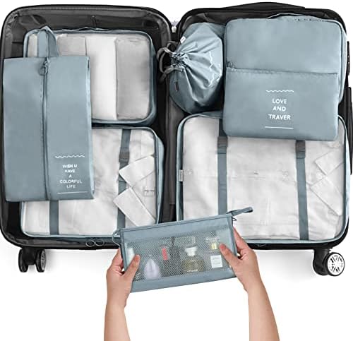 KPX 8 Set Packing Cubes for Travel, Luggage Packing Organizers Accessories by KPX