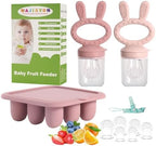 Easter Bunny Baby Breastmilk Popsicle Molds & Baby Fruit Feeder, Food Freezer by WAJIAYON