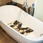 Bathtub Mat Non Slip 26.8x15.1In, Butterfly Florals Bath Mat - Image 4