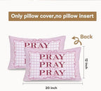Coquette Pink Bow Christian 12x20 Pillow Cover, Preppy Girly Bible Prayer - Image 3