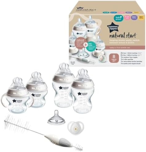 Tommee Tippee Natural Start Baby's First Bottle and Pacifier 8 Piece Set by TommeeTippee
