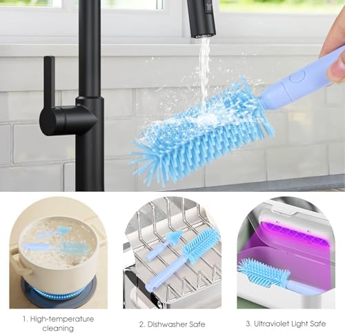 Travel Bottle Washing Kit with Storage Case, 7-in-1 Baby Travel Bottle Cleaner - Image 6