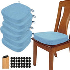 BUYUE Thickened 2.5" Dining Chair Cushions Set of 6, U-Shape High Density Foam by BUYUE