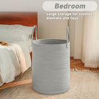 JMvicyroam 100L Cotton Rope Laundry Basket Hamper - Image 4