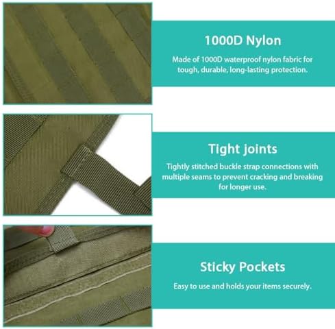 Car Seat Back Organizer, Tactical MOLLE Sag Proof Vehicle Panel Backseat Cover - Image 4