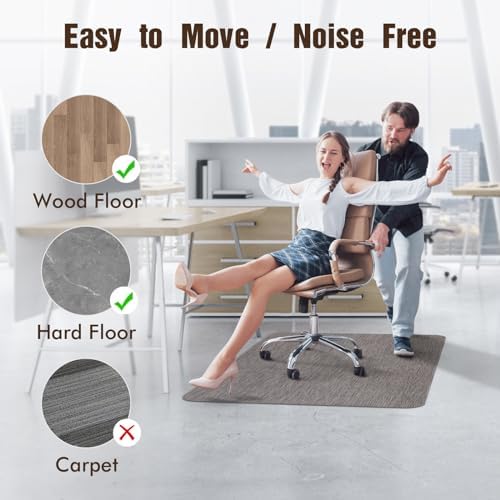 Blvornl Office Chair Mat for Hardwood Floor, Computer Chair Mat - Image 3