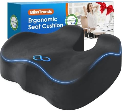 BlissTrends Thick Seat Cushion for Office Chair & Car Seat by BlissTrends