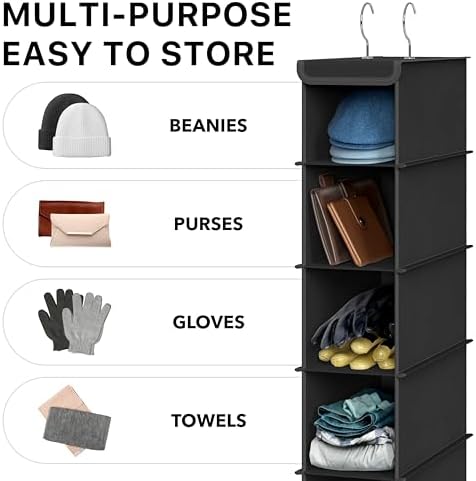 Simple Houseware 2 Pack 10 Shelves Hanging Shoe Organizer - Image 6