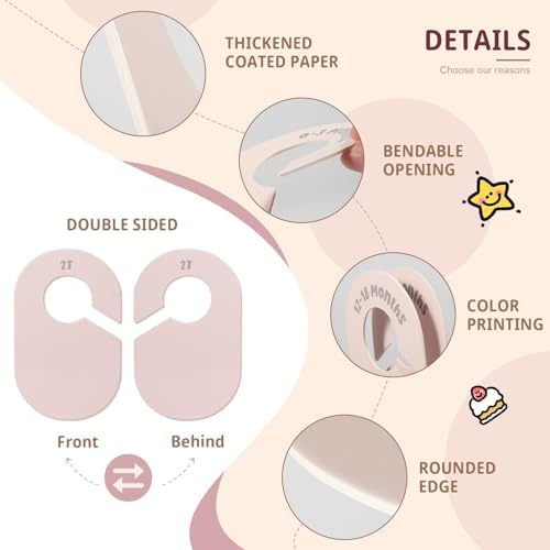 MEILIDY Double Sided Baby Closet Dividers - Image 4
