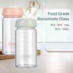 COMI Wide Neck Glass Breastmilk Collection n Storage Bottle, 8oz - Image 5