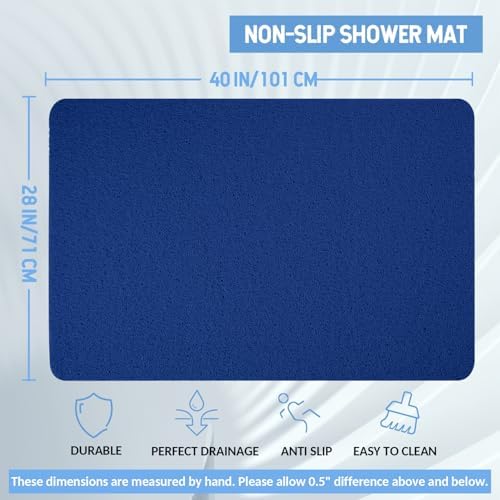 Hargiis Non-Slip Bathtub Mat, Anti Slip Shower Mat, Fast Drying Bathtub Mats - Image 2