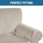 H.VERSAILTEX Stretch Velvet Sofa Covers Large Couch Covers Furniture Protector - Image 4
