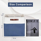 Bagnizer 13x13 Cube Storage Bins, Collapsible Fabric Storage Box, 4 Pack Closet - Image 3