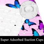 Bathtub Mat Non Slip 26.8x15.1In, Butterflies Bath Mat - Image 3