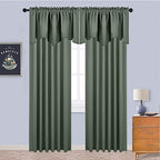 NICETOWN Valance Curtains for Kitchen Blackout Thermal Insulated Solid Rod - Image 4