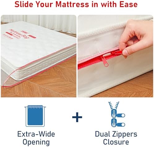 ZCHENBS® - King Mattress Bags for Moving, Waterproof Storage Bag - Image 3