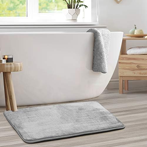 Clara Clark Bathroom Rugs, Velvet Memory Foam Bath Mat, Machine Washable Bath - Image 2