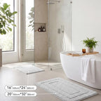GRANNY SAYS Gray Bathroom Rug 16" x 24", Non-Slip Microfiber Bath Mat - Image 6