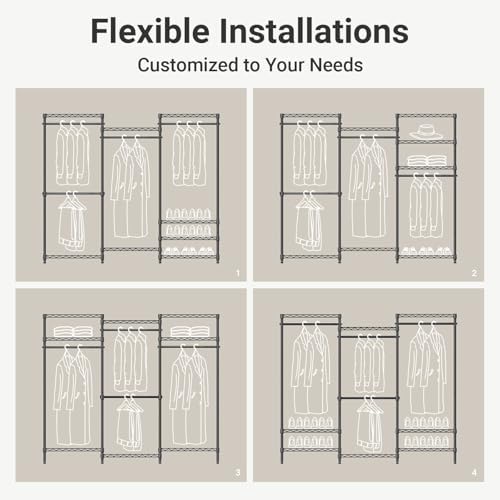VIPEK V5 Heavy Duty Clothes Rack, Freestanding Modular Closet System - Image 4
