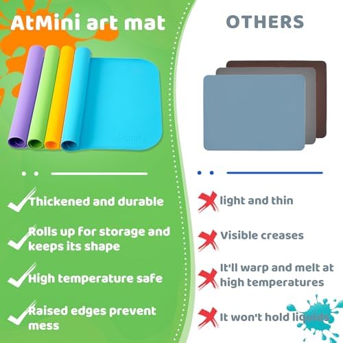 AtMini Silicone Craft Mats for Kids 24"x16"– - Image 6