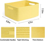 MiniArk Large Storage Baskets for Shelves, Baby Nursery, Toy Baskets Box - Image 2