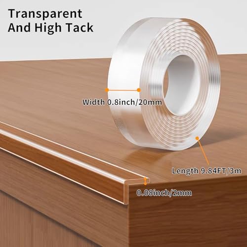 0.8 in x 9.84 FT, Self Adhesive Protective Bumper Guards - Image 2