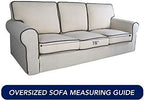 PureFit Stretch Oversized Couch Covers Sofa Slipcovers Peacock Blue - Image 6