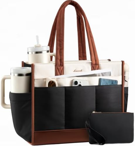 LOVEVOOK Work Tote Bag for Women, 15.6 Inch Laptop Bag by LOVEVOOK
