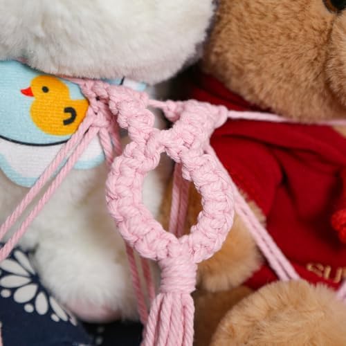 YKBU stuffed Animal Net or Hammock Macrame Toy Display Plush Toy Holder Ceiling - Image 5
