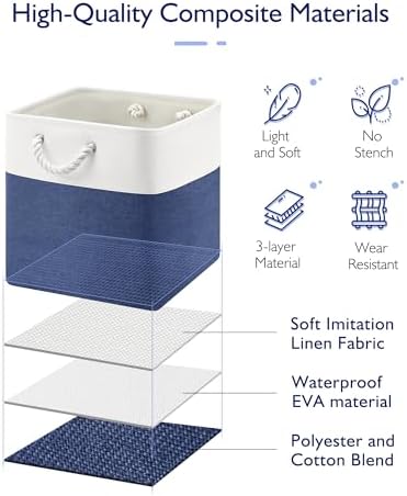 Patvingot 13-Inch Fabric Cube Storage Bins - Image 3
