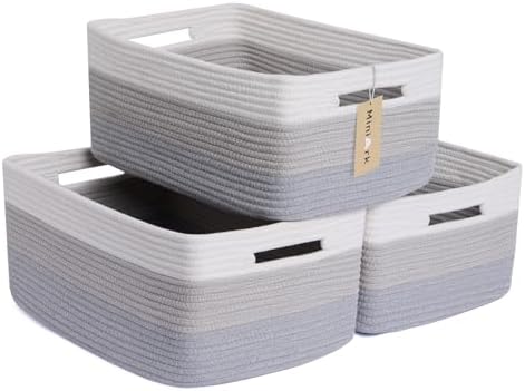 MiniArk Large Storage Baskets for Shelves, Baby Nursery, Toy Baskets Box by MiniArkStorageBasketsHome