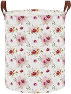 62L Vintage Rose Floral Laundry Hamper by NTAOHAMPER