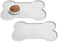 PWTAA Dog Food Mat Anti-Slip Silicone Dog Bowl Mat Thicker Pet Placemat by PWTAA