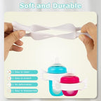 Silicone Baby Bottle Handles for Boon Nursh Bottles, Easy Grip Bottle Holder - Image 5