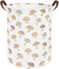 Mushroom hamper, Laundry Basket, Collapsible Canvas Waterproof Storage Bin by FXOCSHE