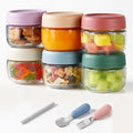 Glass Baby Food Storage Containers, Baby Food Jars, 6 Pack Small Glass by Agotglmi