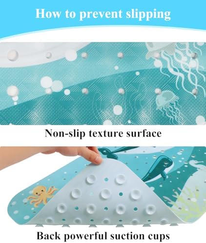 Secopad Bathtub Mat Non Slip, Cute Tub Mat - Image 3