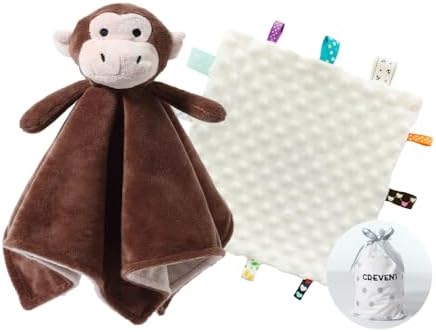 CREVENT Cozy Plush Baby Security Blanket, Loveys by CREVENT