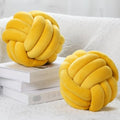 Namalu 7.87 Inches 2 Pcs Knot Pillow Decorative Throw Pillow, Ginger Yellow by Namalu