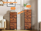 Furnulem Dresser for Bedroom, 7 Drawers Tall Chest of Drawers - Image 6