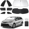 TINGLU Window Shades for Toyota Sienna 2021-2025 2026 Accessorie Car Side Full by TINGLU