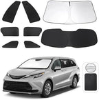 TINGLU Window Shades for Toyota Sienna 2021-2025 2026 Accessorie Car Side Full by TINGLU
