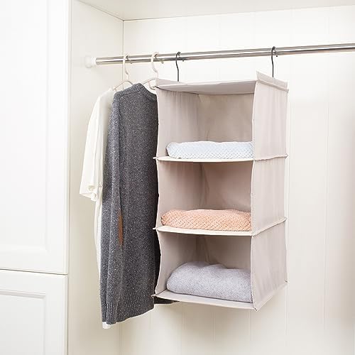 Hanging Closet Organizer 3-Tier, Oxford Wardrobe Storage - Image 4