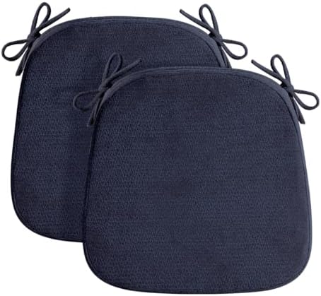 Chair Cushions for Dining Chairs, Washable Chair Pads, 2 Pack by OJFED-YourHomesBestFriend