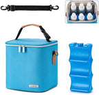 Breastmilk Cooler Bag with Ice Pack Fits 6 Baby Bottles Up to 9 Ounce, Baby by BABEYER