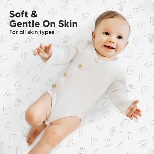 2pk Mini Crib Sheets Fitted 38x26 Pack N Play Mattress Sheet - Image 4