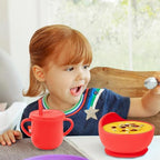 100% Silicone baby feeding set, BPA free Baby dishes set - Image 7