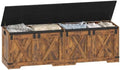 Hzuaneri 59" Farmhouse Storage Chest and Bench | 70 Gal | 330lb Seat by Hzuaneri