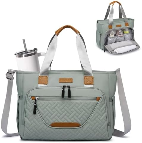 FHELAD Diaper Bag Tote, Large Tote Diaper Bag by FHELAD